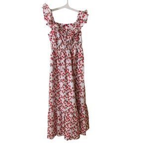 Betsey Johnson women’s Strawberry Print Maxi Dress